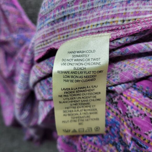 Free People Tank Women's Small Purple Summer Bloom Your Twisted Tank Top NWT - Picture 11 of 13